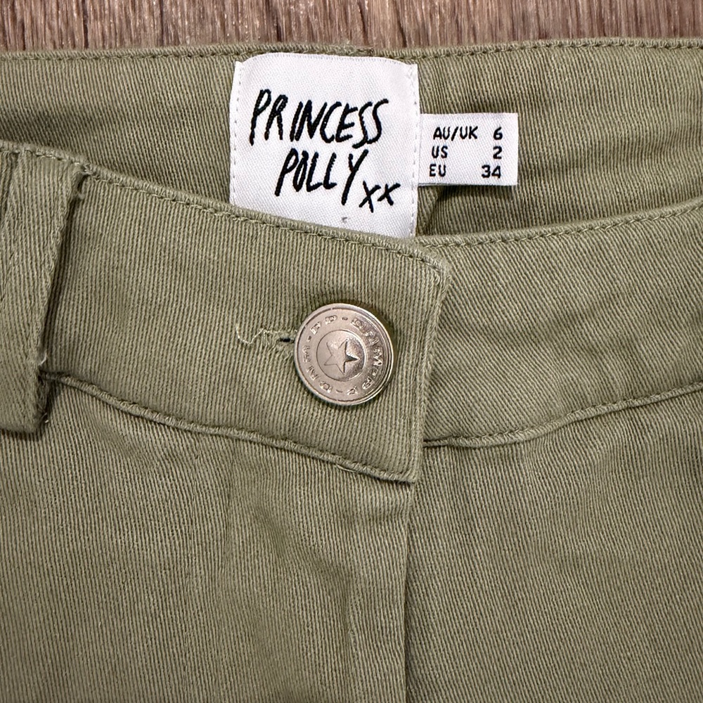 Princess Polly Sage Flare Jeans - Picture 2 of 3